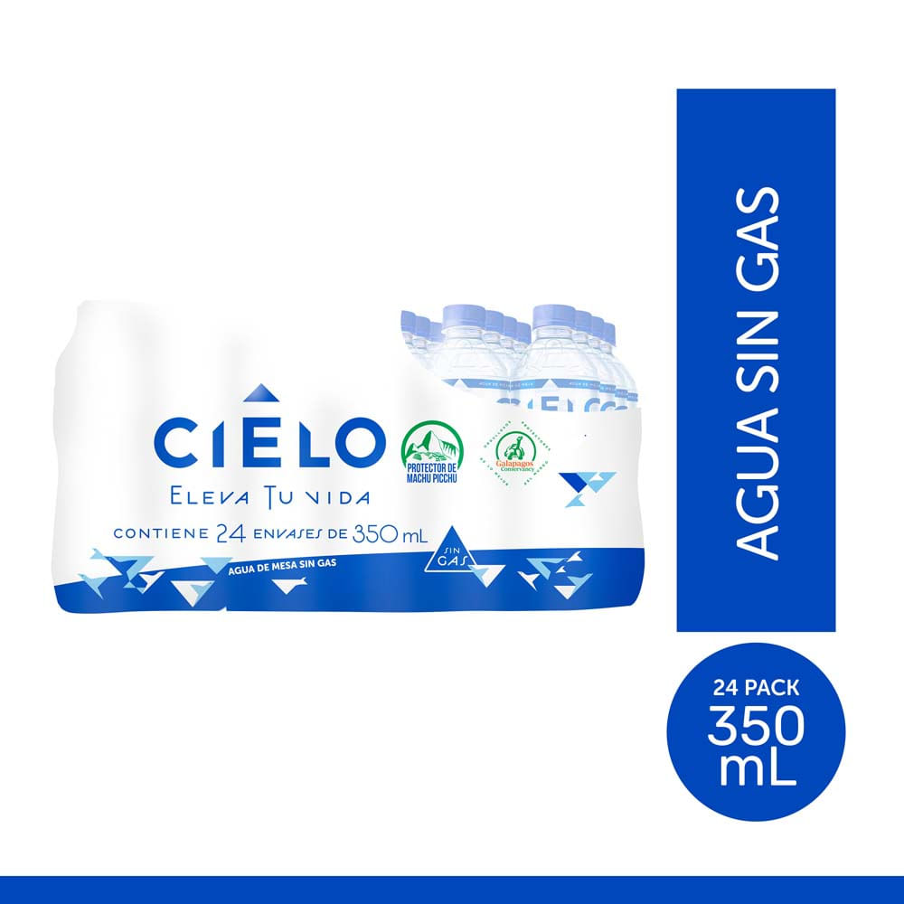 Pack x24 Botellas Agua Cielo 350ml