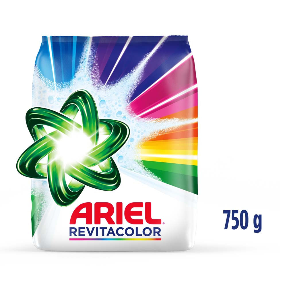 Detergente en Polvo Ariel Revitacolor 750g