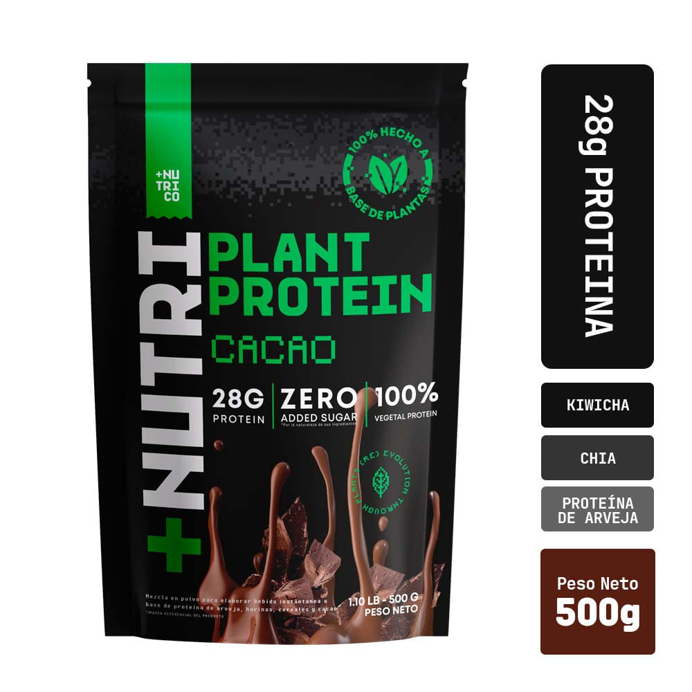 Proteína Vegana +Nutri Co Cacao 500g