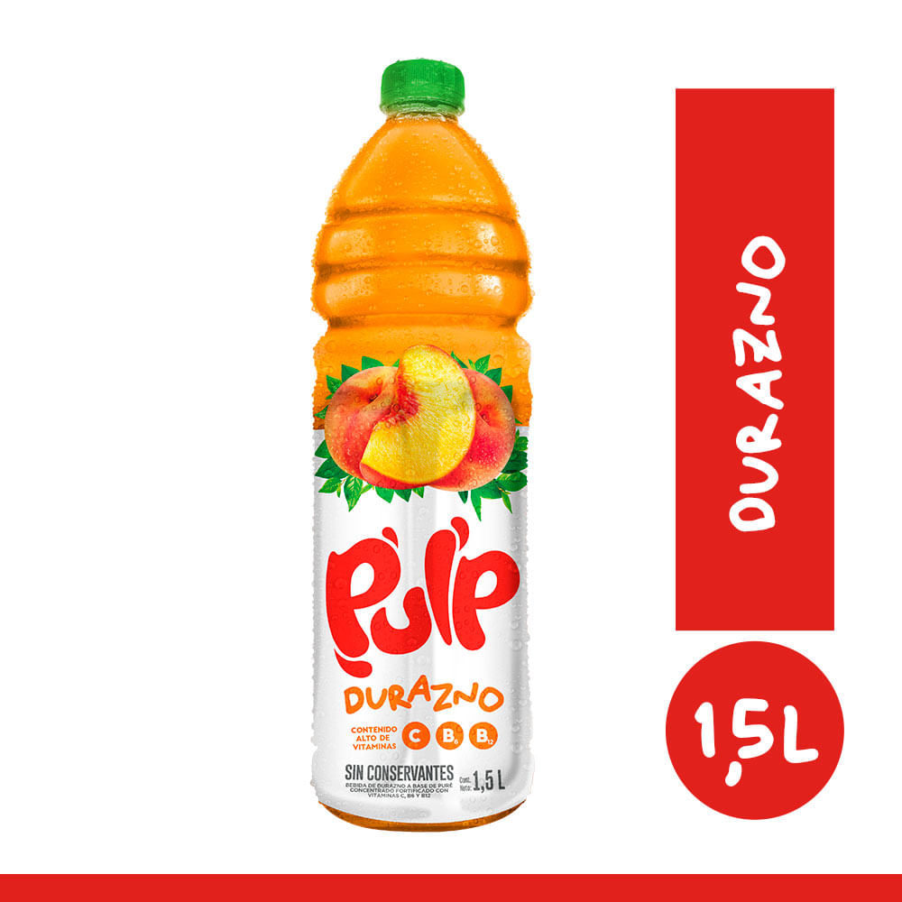 Bebida de Durazno Pulp Botella 1.5L