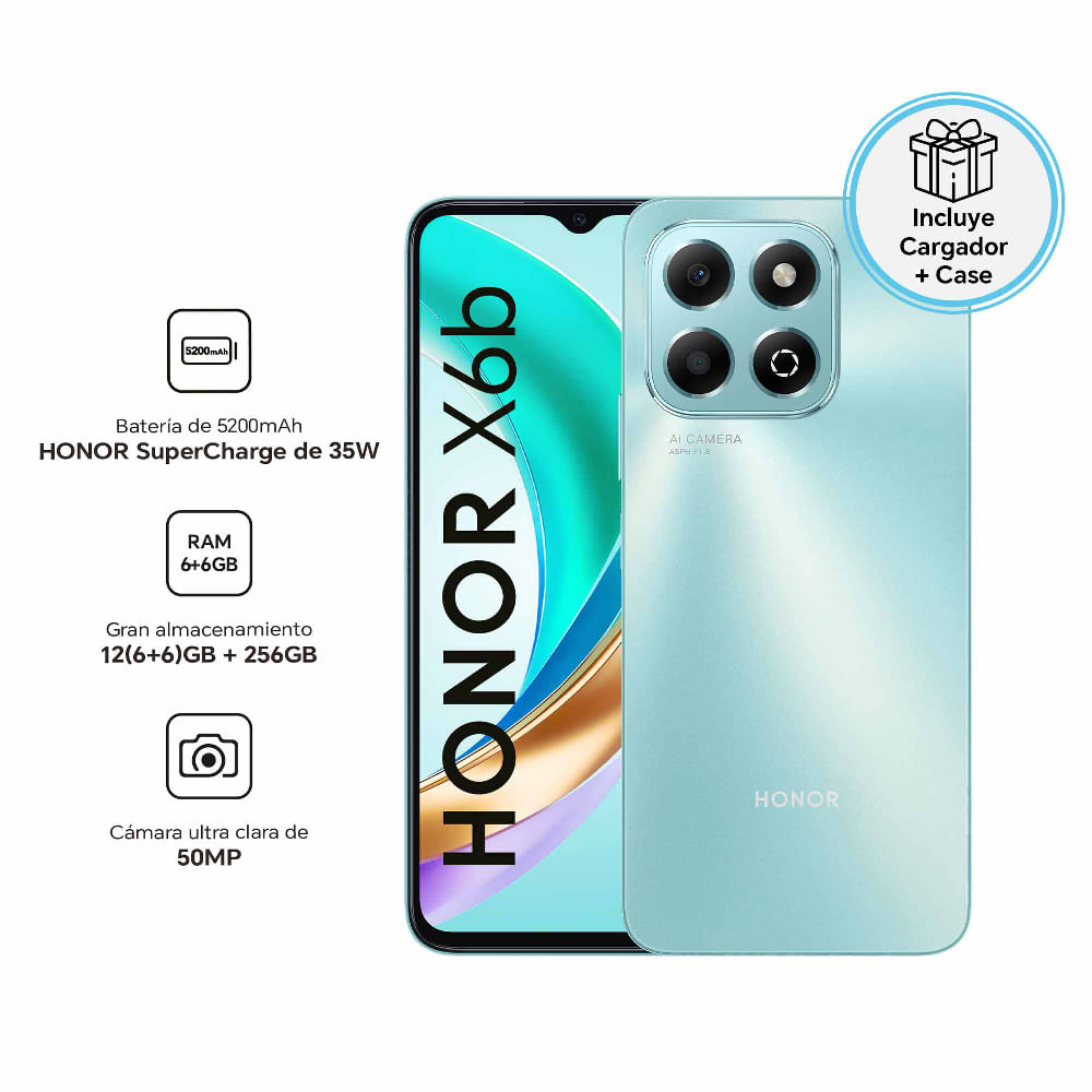 Smartphone Honor X6B 6Gb+256Gb Ocean Cyan