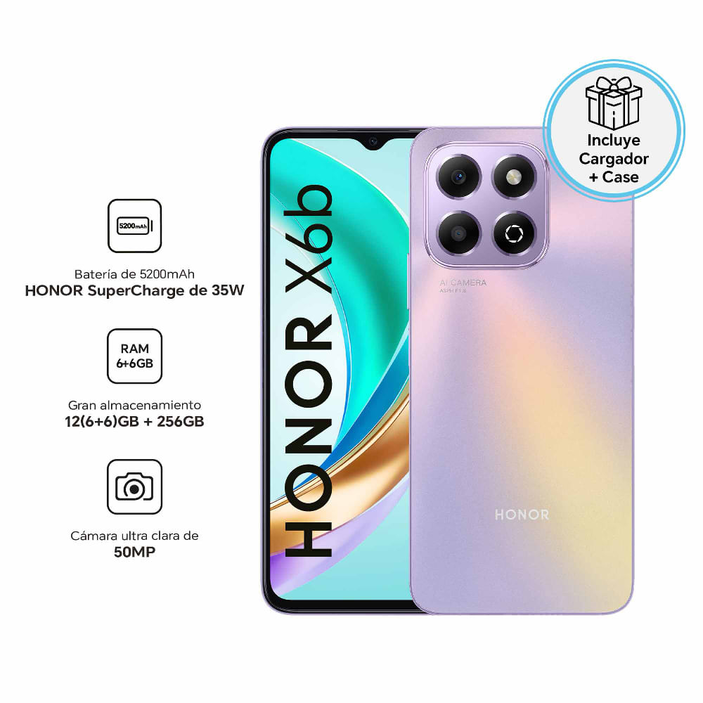 Smartphone Honor X6B 6Gb+256Gb Starry Purple