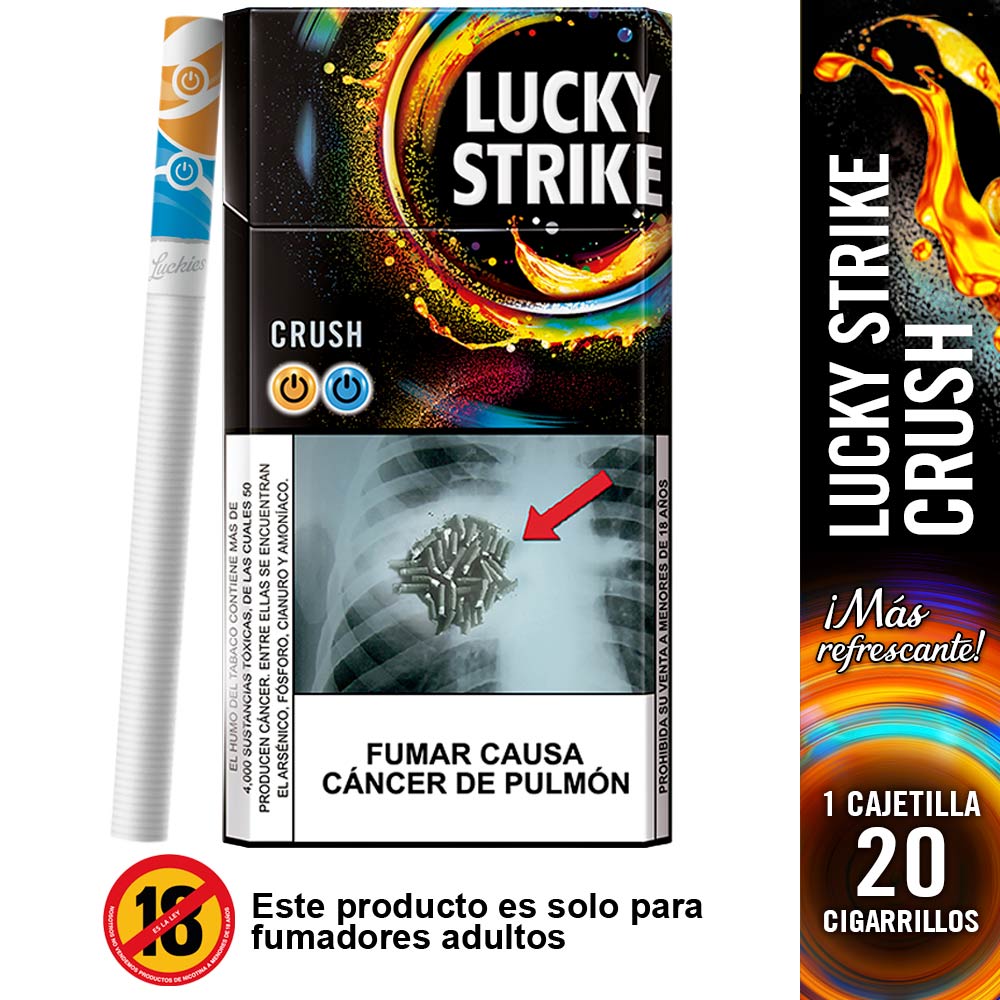 Cigarros Lucky Strike Crush 20un