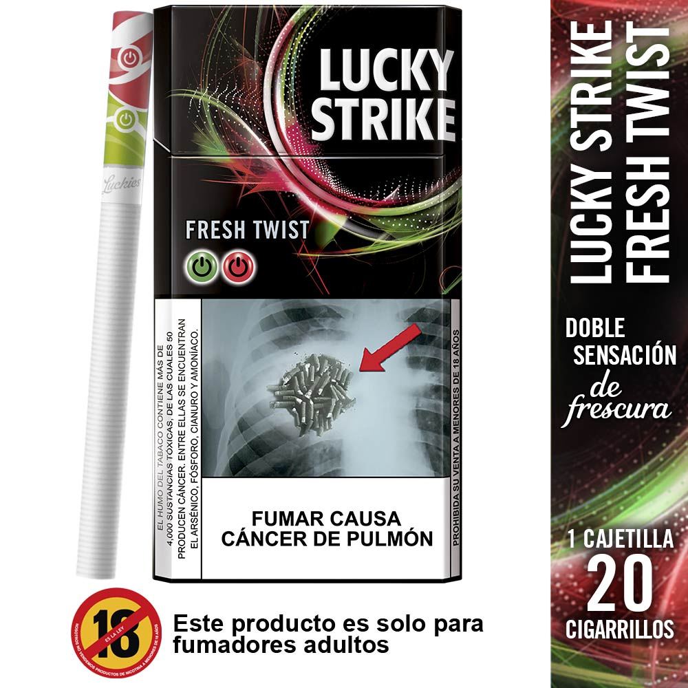 Cigarros Lucky Strike Fresh Twist 20un
