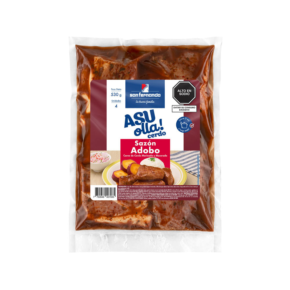 Cerdo Sazón Adobo San Fernando Asu Olla 530g