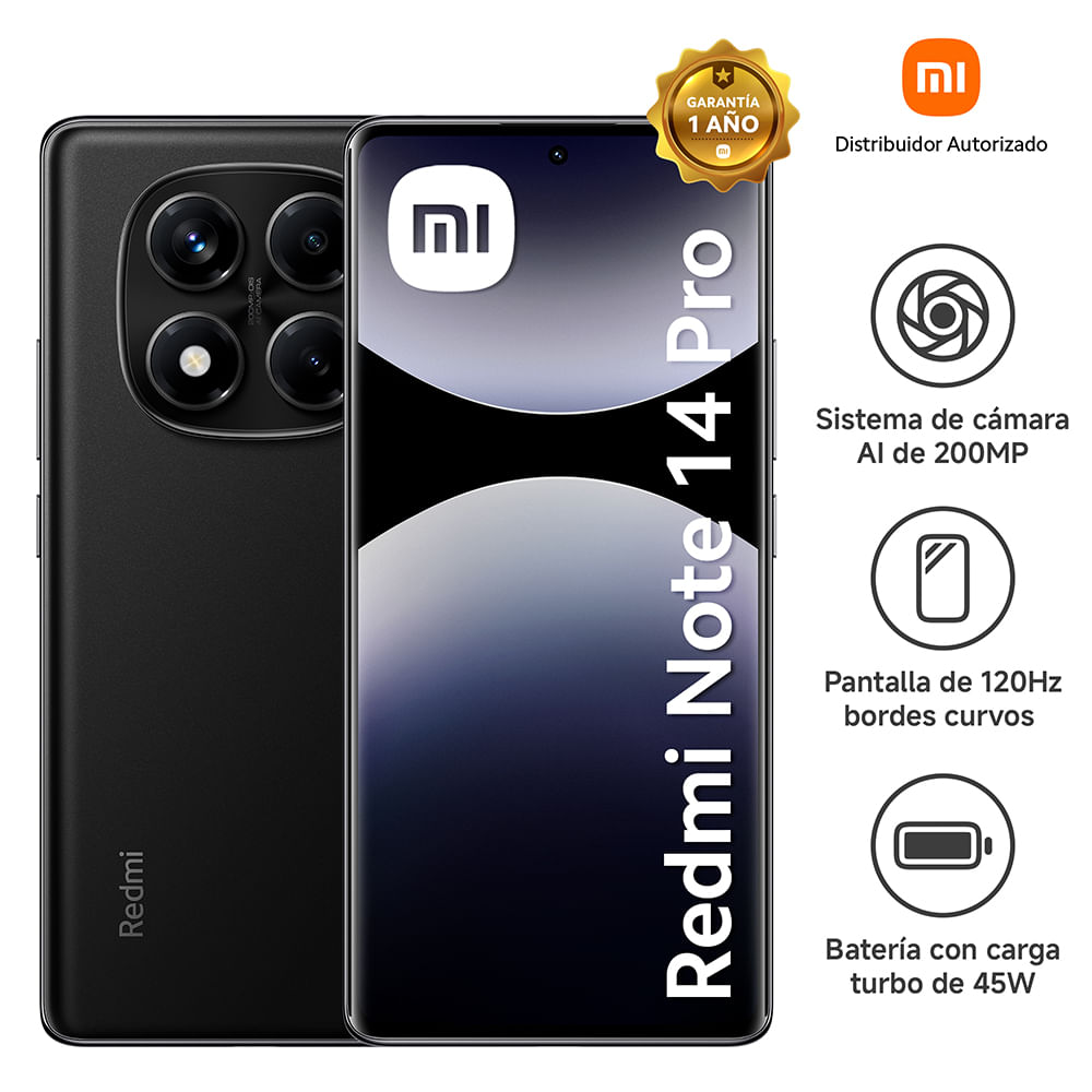Smartphone Note Xiaomi 14 Pro Midnight Black 8Gb|256Gb