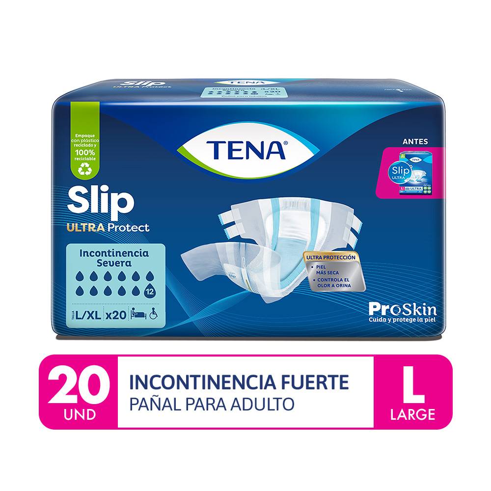 Pañales para Adulto Tena Slip Ultra Protect Talla L 20un