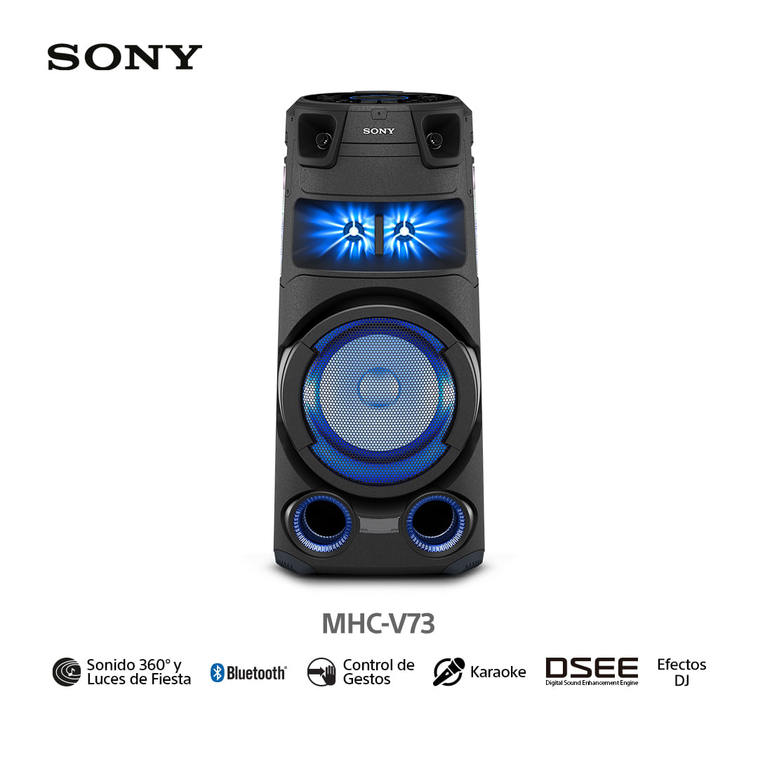 Equipo de Sonido Sony V73D Bluetooth Karaoke