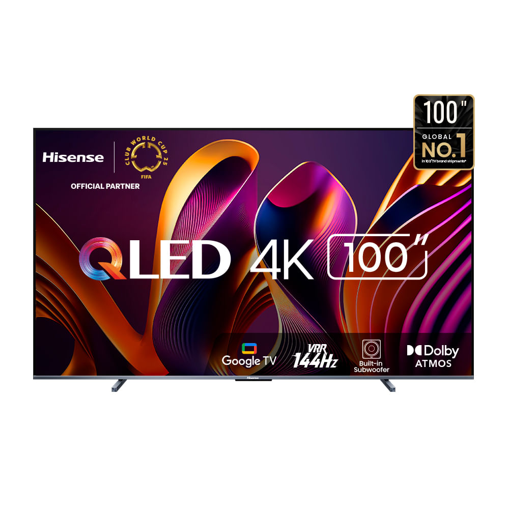 Televisor Smart TV Hisense Qled Uhd 4K 100"" Google
