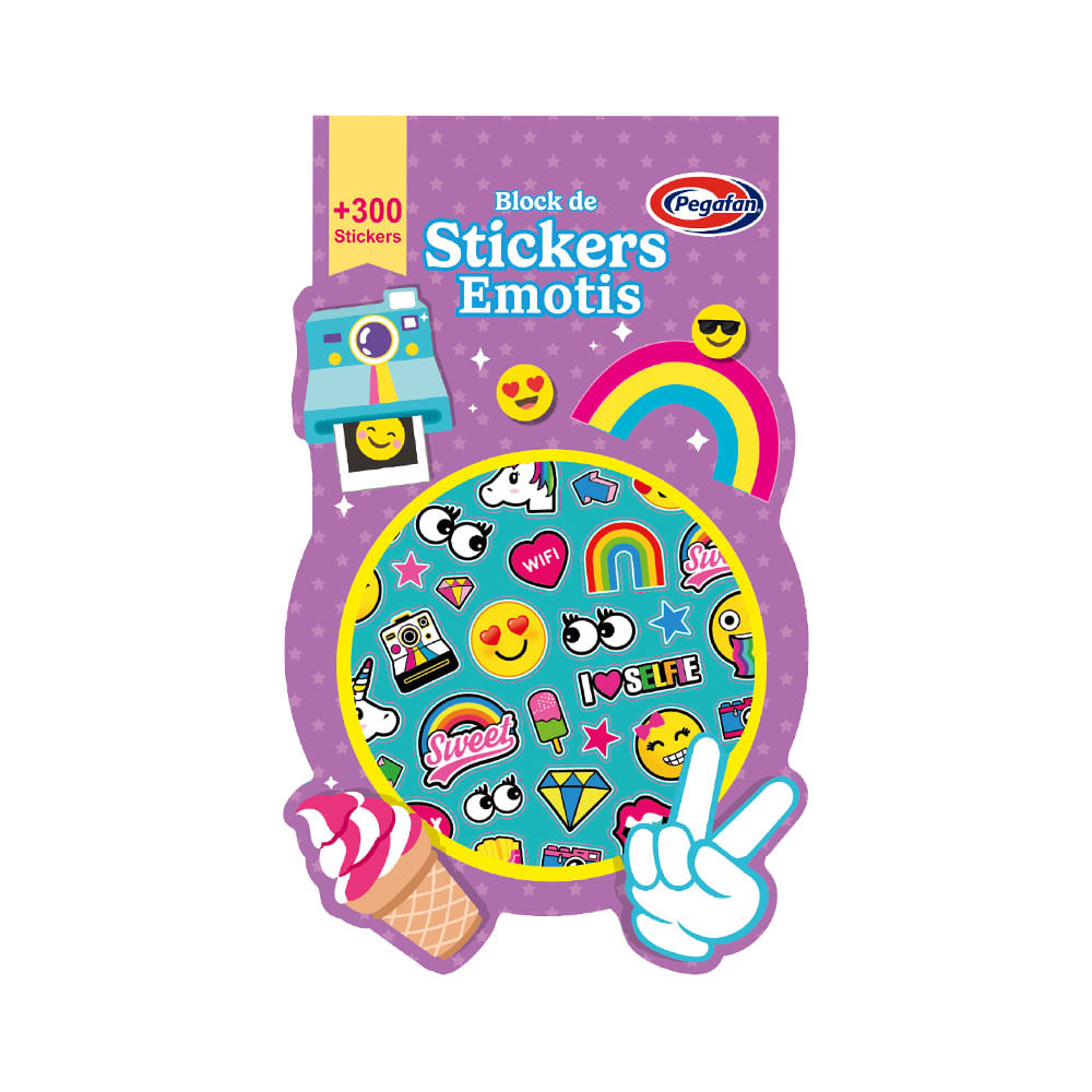 Block de Stickers Pegafan Emotis