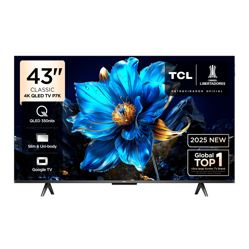 Smart TV TCL 43"" QLED Smart 60Hz 43P7K
