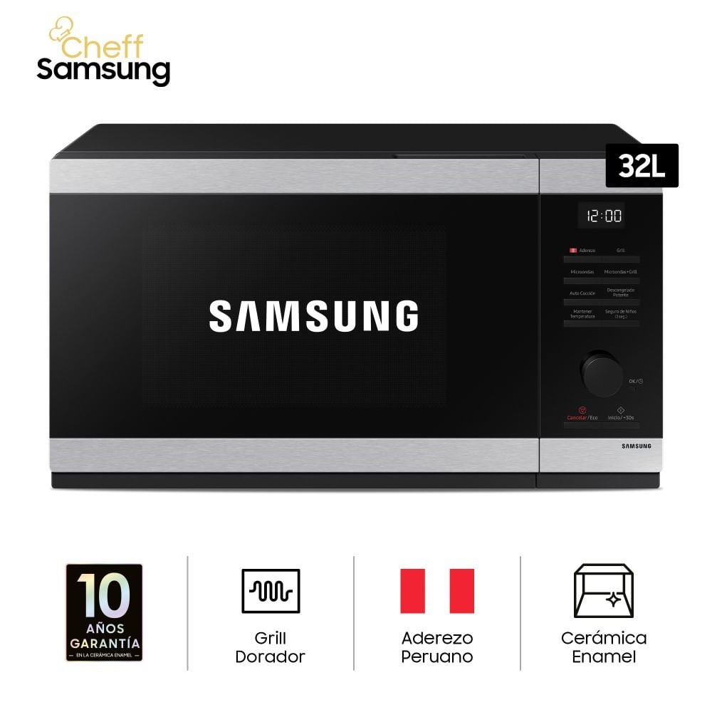 Microondas Digital Samsung Mwo Grill 32 LTS Inox