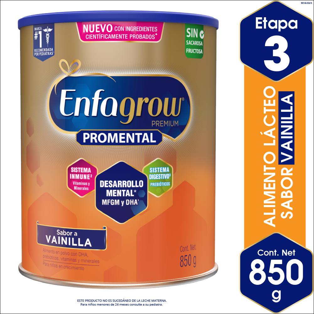 Alimento Lácteo Enfagrow Premium Promental Vainilla 850g