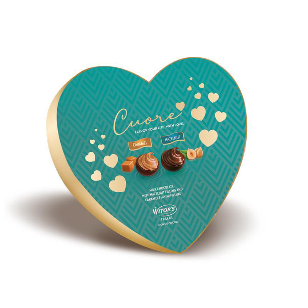 Bombones Witor's Cuore Caramel & Hazelnut 140g
