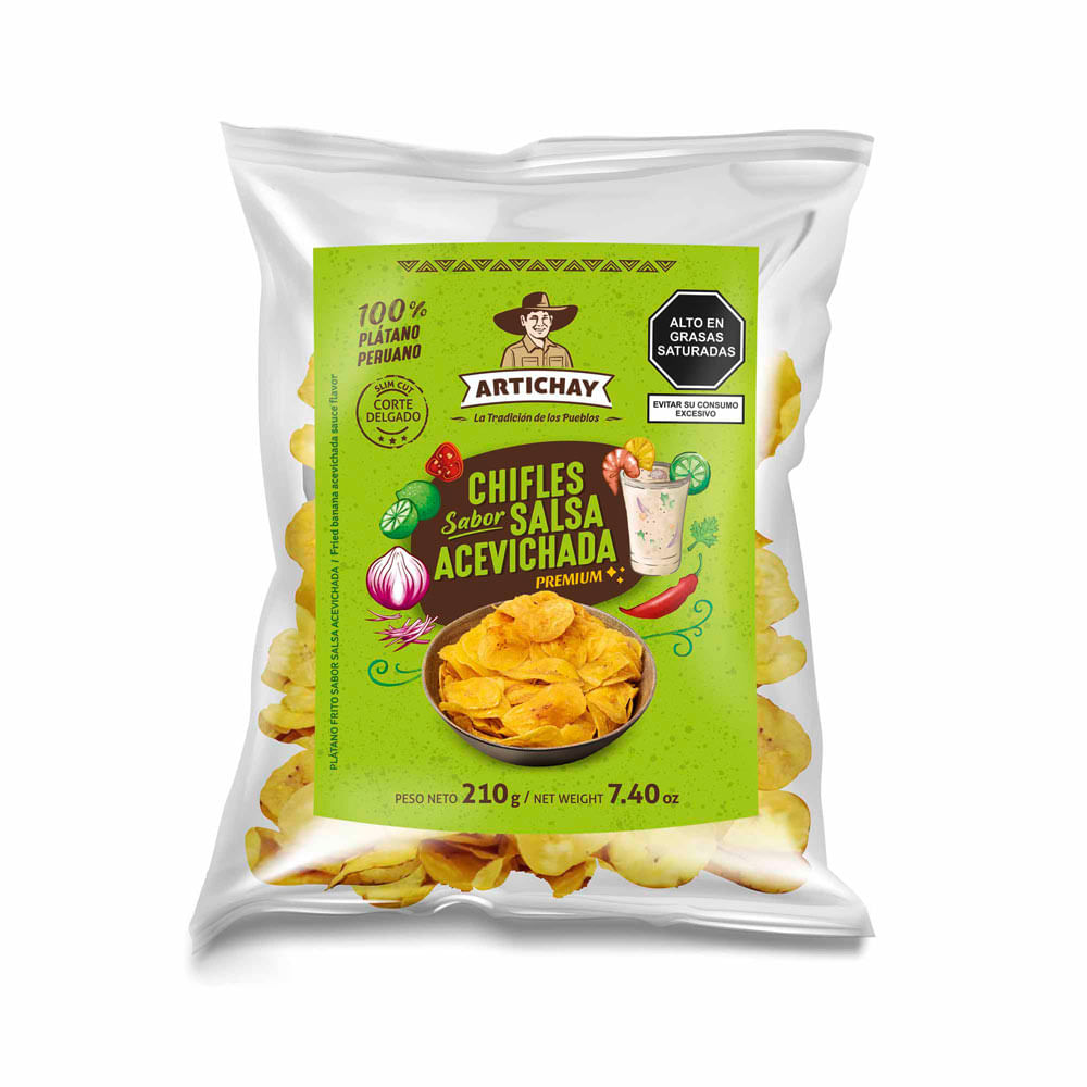 Chifles Sabor Salsa Acevichada Artichay 210g