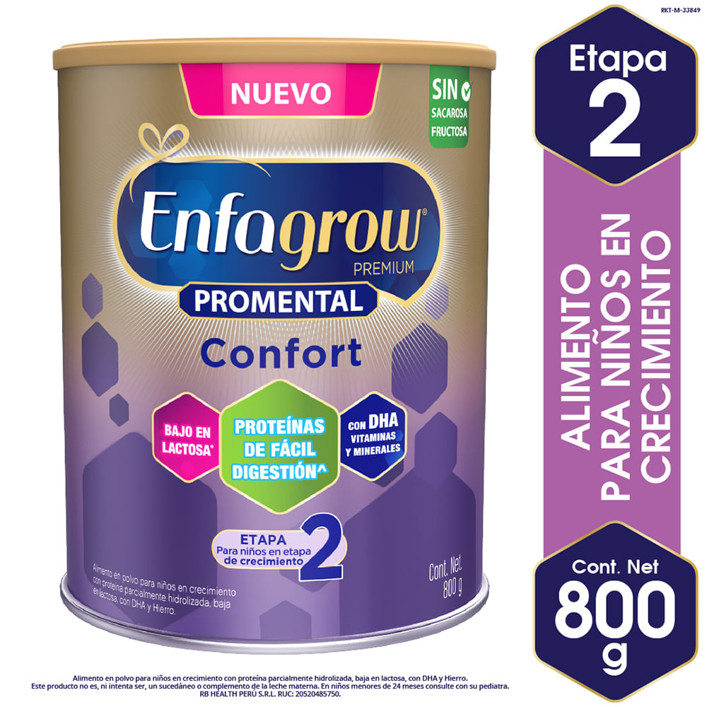 Alimento Lácteo Enfagrow Premium Promental Confort Etapa 2 800g