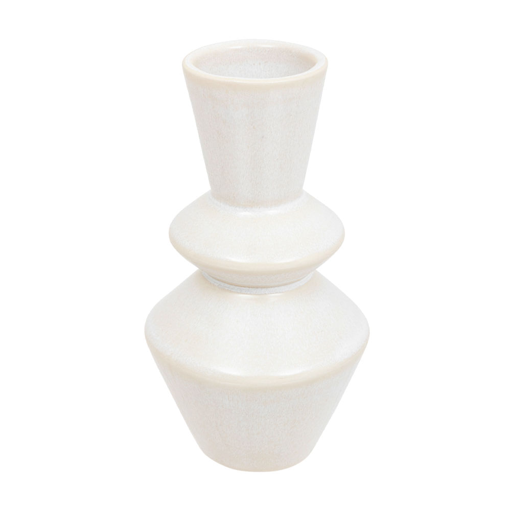 Jarrón Cerámica Atmosphera Blanco 14cm