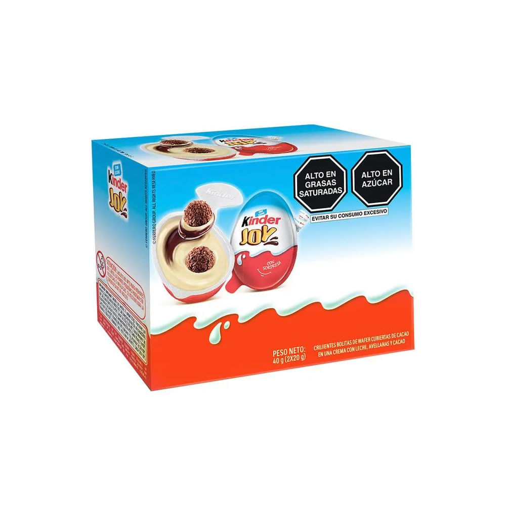 Huevo Sorpresa Kinder Joy 2un Azul