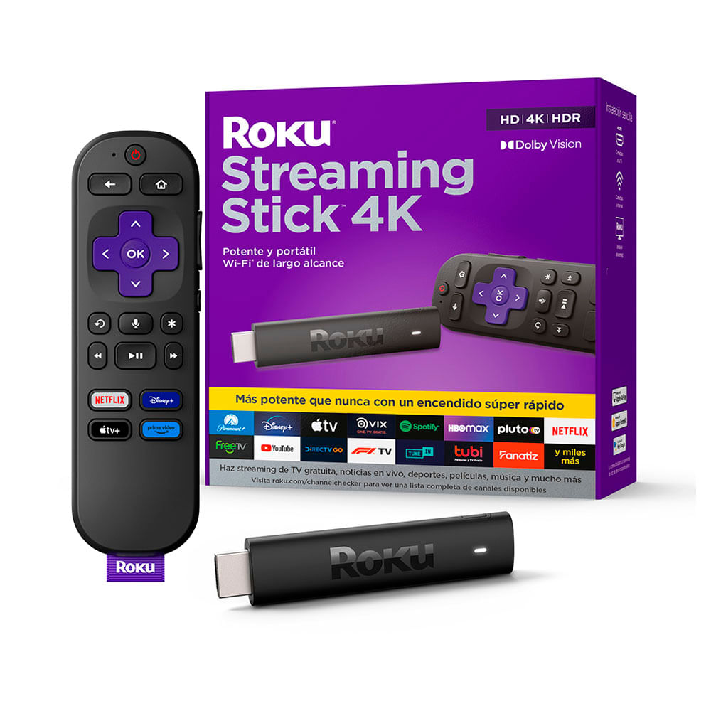 Convertidor a Smart TV Roku Streaming Stick 4k