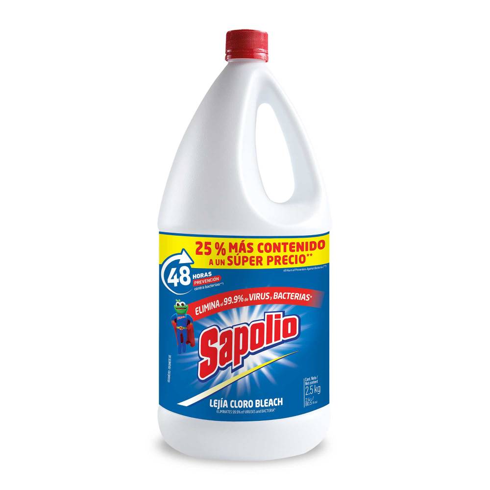 Lejía Tradicional Sapolio Cloro 2.5kg