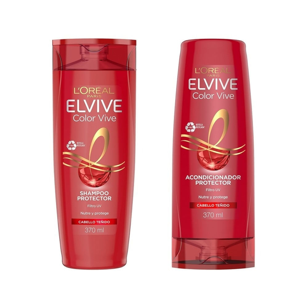 Pack Elvive Color Vive 370ml: Shampoo + Acondicionador