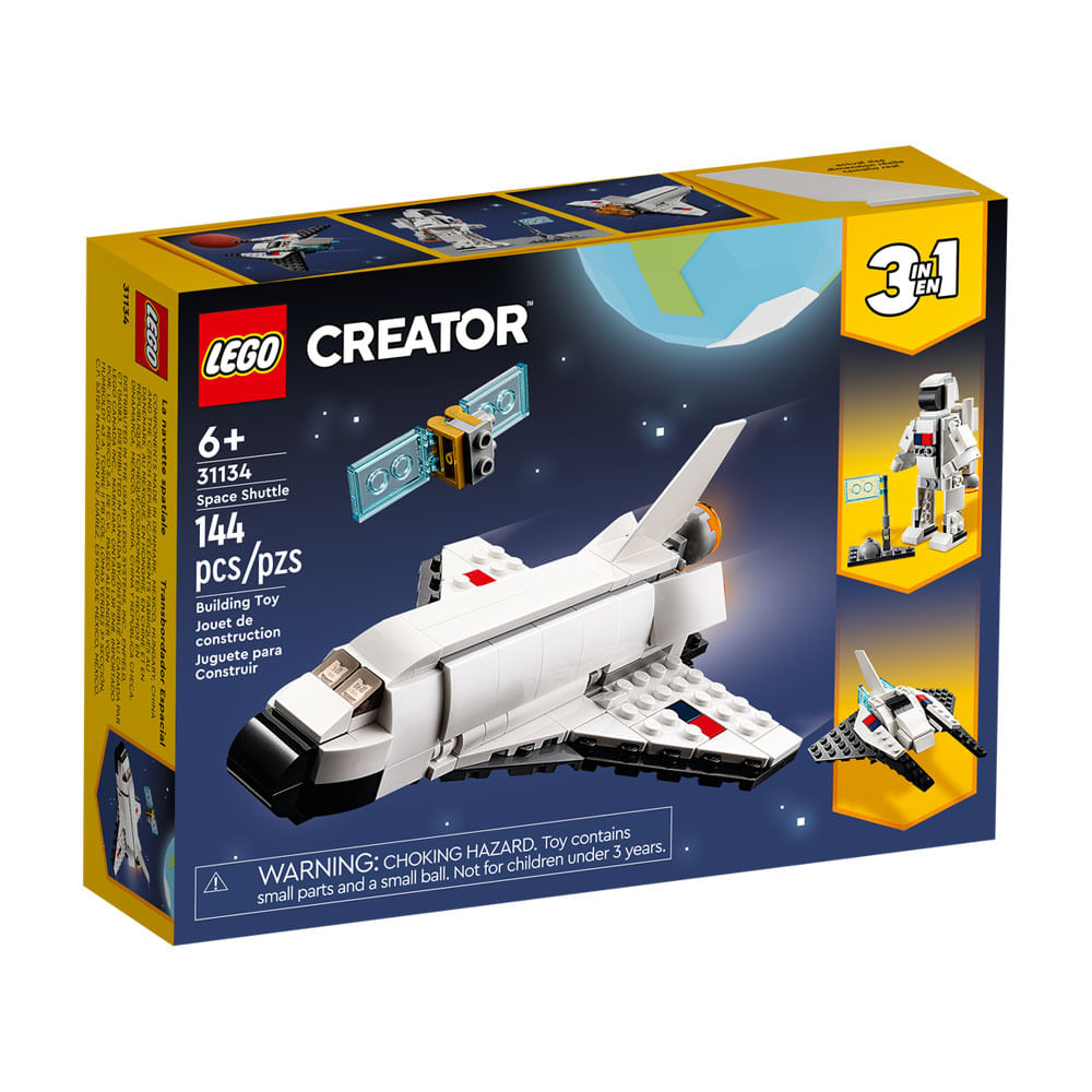 Lego Creator 3 en 1 31134 Space Shuttle 144pzs