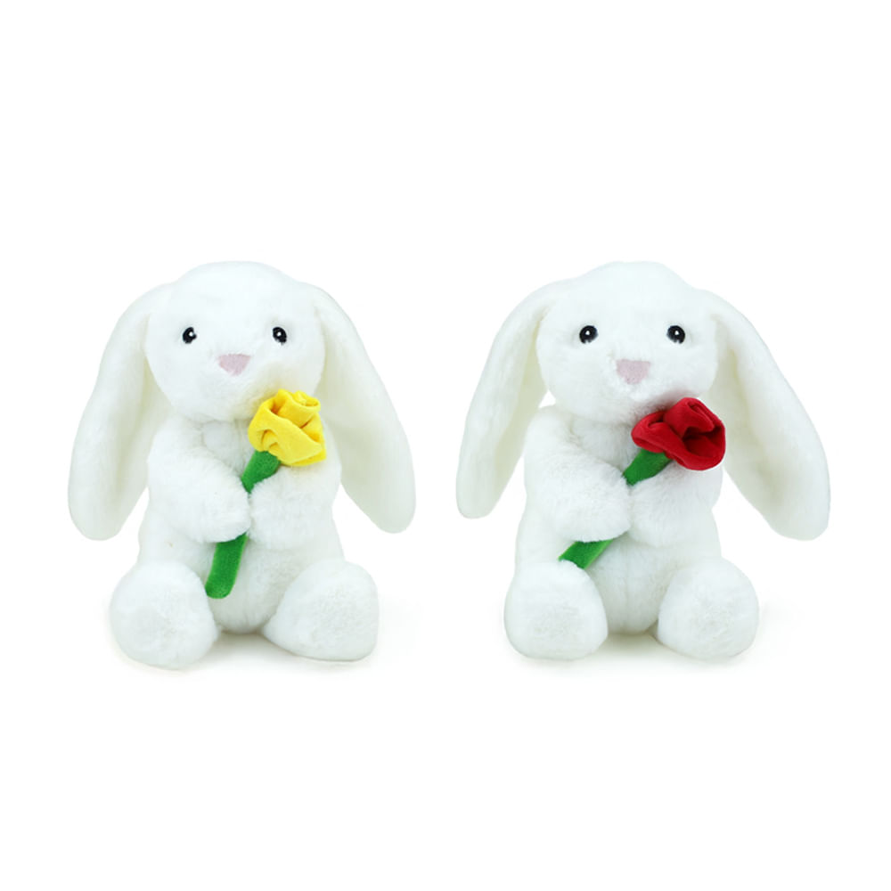 Peluches Conejitos con Flores 25cm Surtido