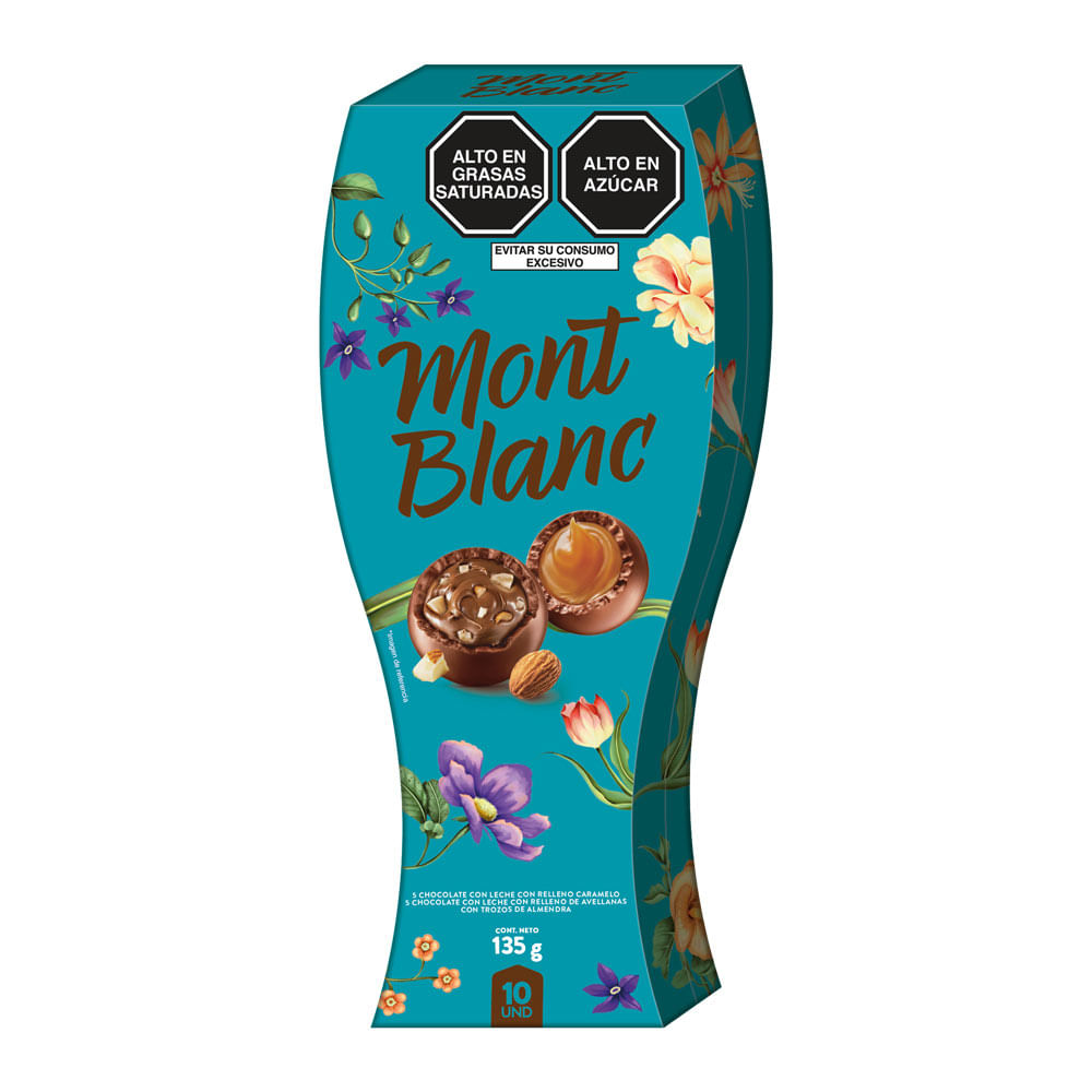 Bombones Rellenos Avellanas Montblanc 10un