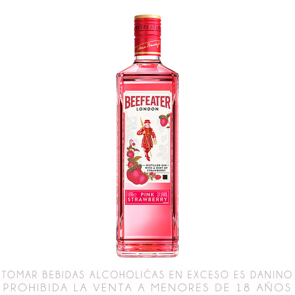 Gin Beefeater Pink Strawberry Botella 1L