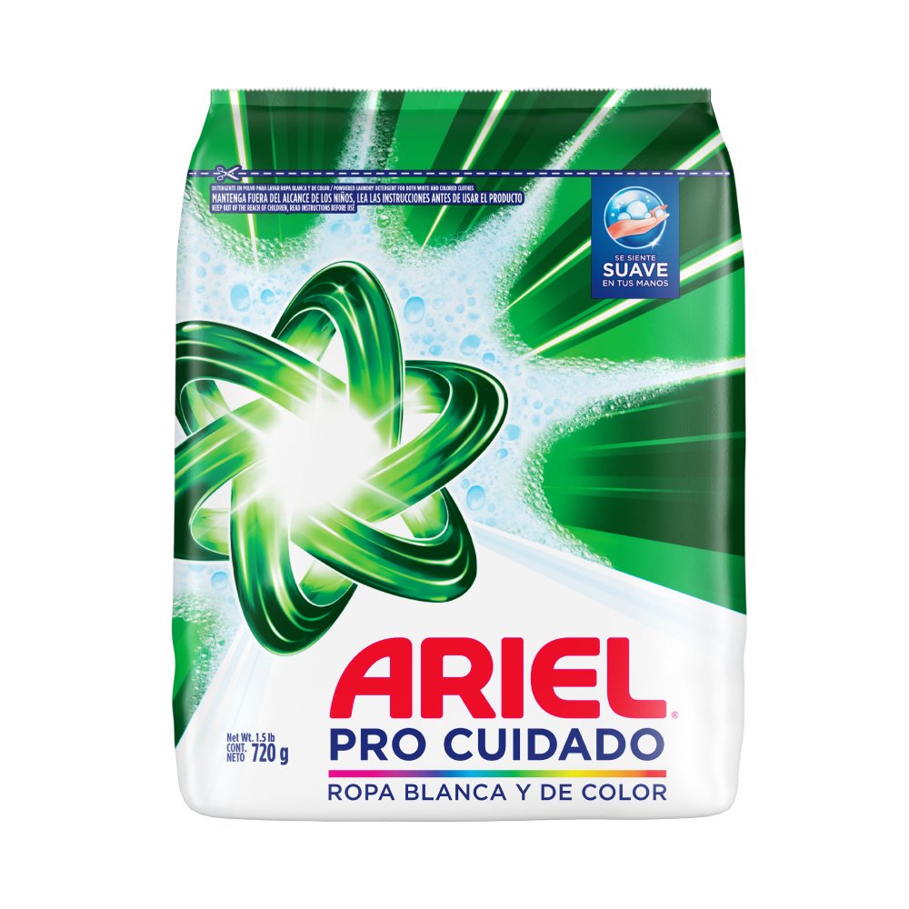 Detergente en Polvo Ariel Pro Cuidado 720g