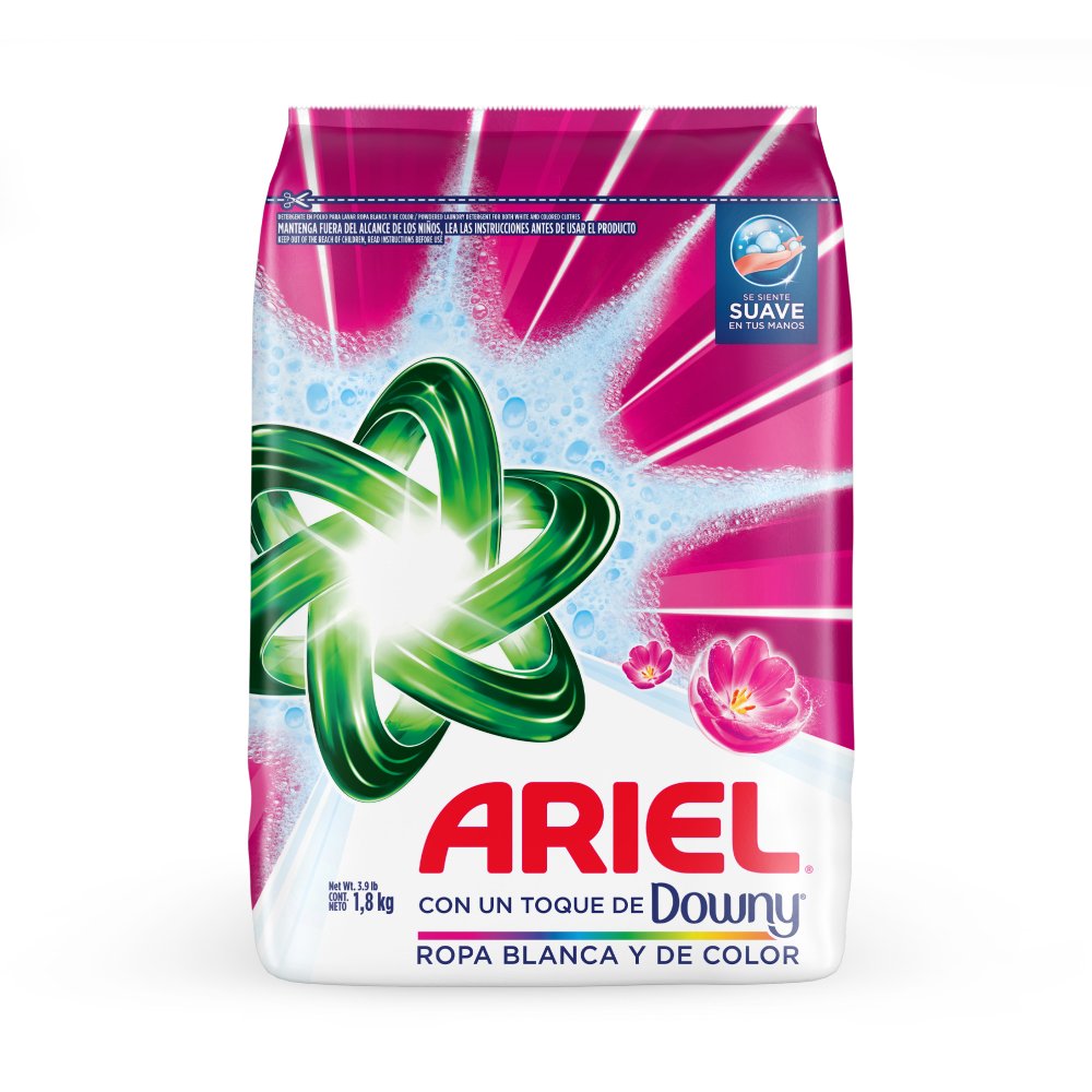 Detergente en Polvo Ariel Toque de Downy 1.8kg