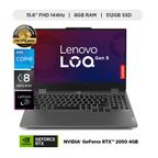 Notebook Lenovo Intel Core i5 12va Gen 8GB 512GB RTX 2050 4GB 15.6" FHD 144Hz