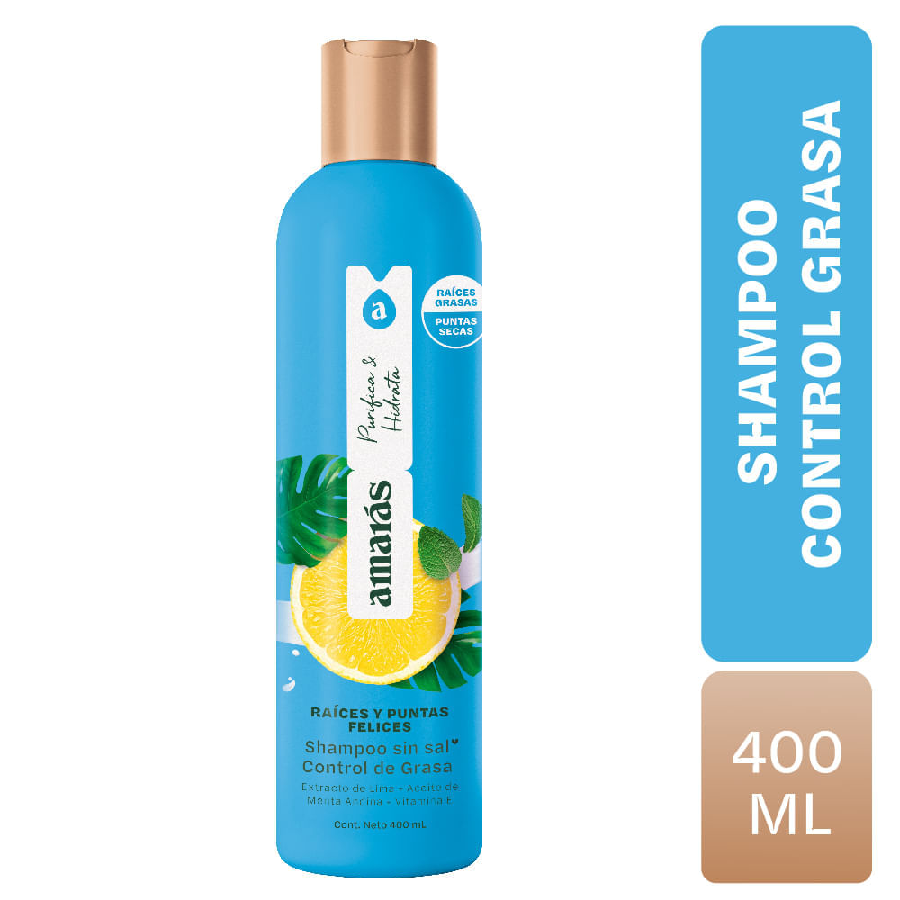 Shampoo Amarás Raíces y Puntas Felices 400ml