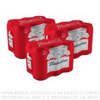 Pack x3 Sixpack Cerveza Budweiser Lata 355ml