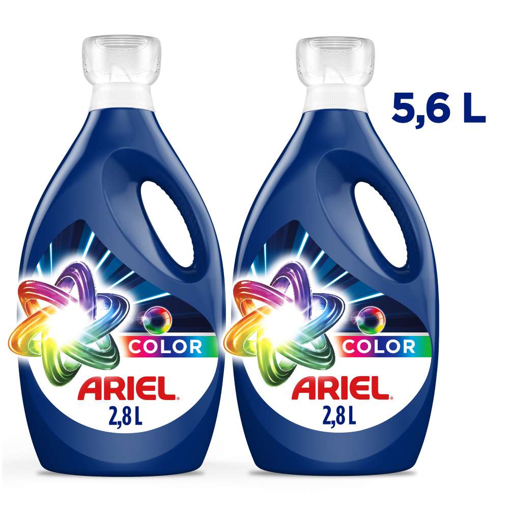 Twopack Detergente Líquido Ariel Color 2.8L