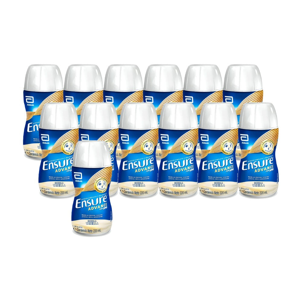 Pack x13 Suplemento Nutricional Ensure Advance Sabor Vainilla 220ml