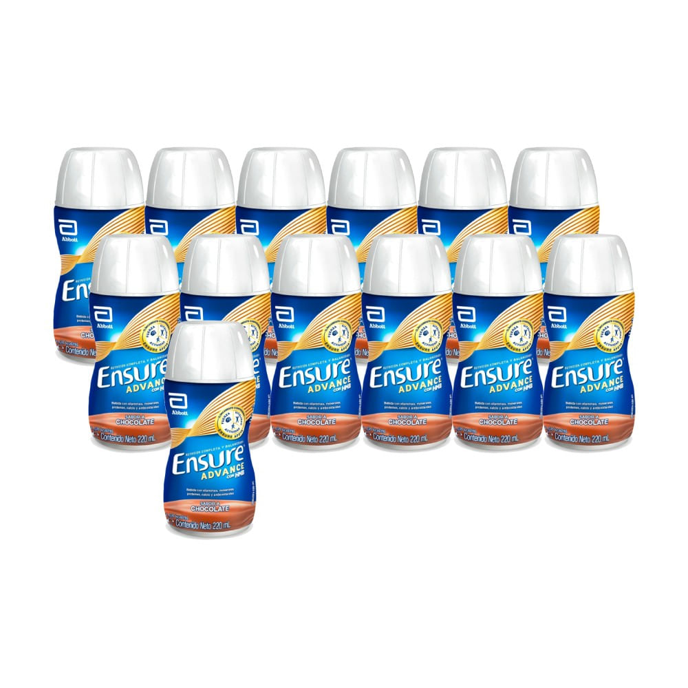 Pack x13 Suplemento Nutricional Ensure Advance Chocolate 220ml