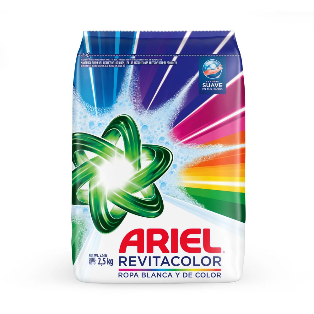 Detergente en Polvo Ariel Revitacolor 2.5kg