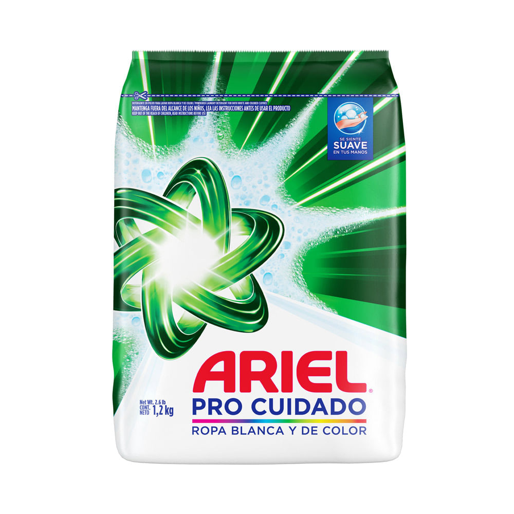 Detergente en Polvo Ariel Pro Cuidado 1.2kg