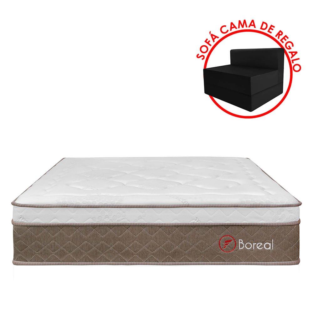 Forli Colchón Boreal Pocket SS 1.5 Plazas + Almohada + Protector
