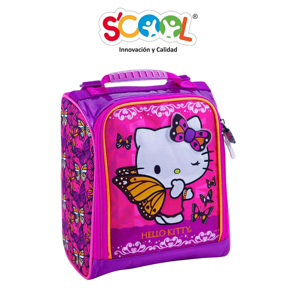 Lonchera Magic Scool Bolso Tela Hello Kitty