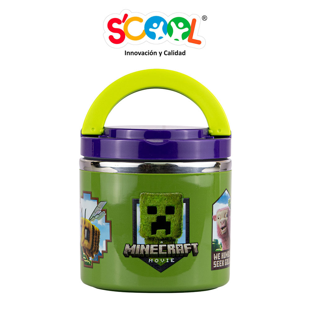 Termo Comida Scool Minecraft 600ml