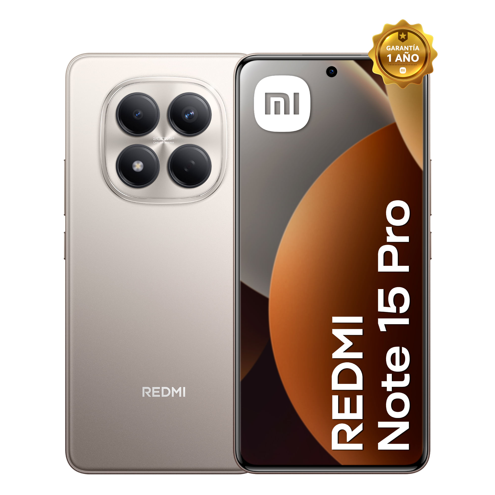 Smartphone Redmi Note 15 Pro Gris titanio 8G RAM 256G ROM