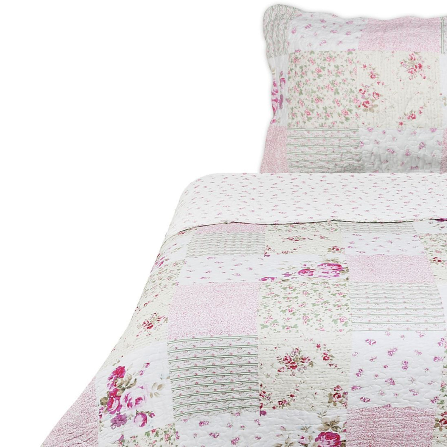 Quilt False Patch Sarah Miller 1.5 Plaza Rosado