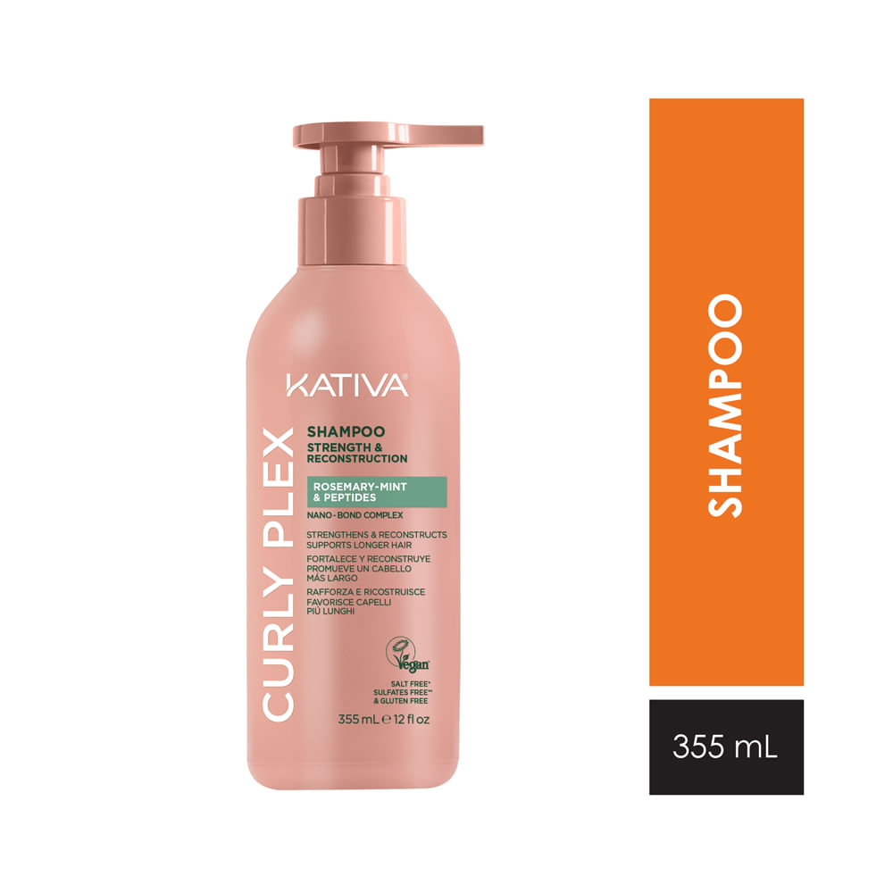 Shampoo Kativa Curly Plex Rosemary-Mint 355ml