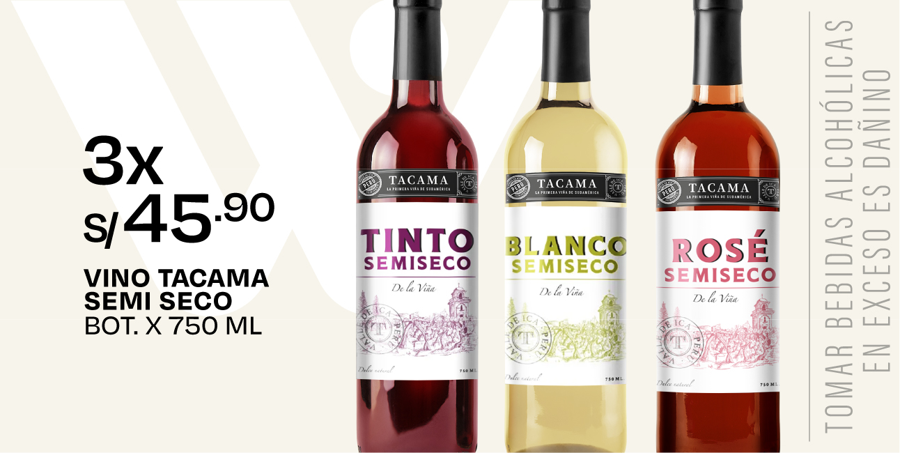 VINO TACAMA SEMI SECO BOT 750ML