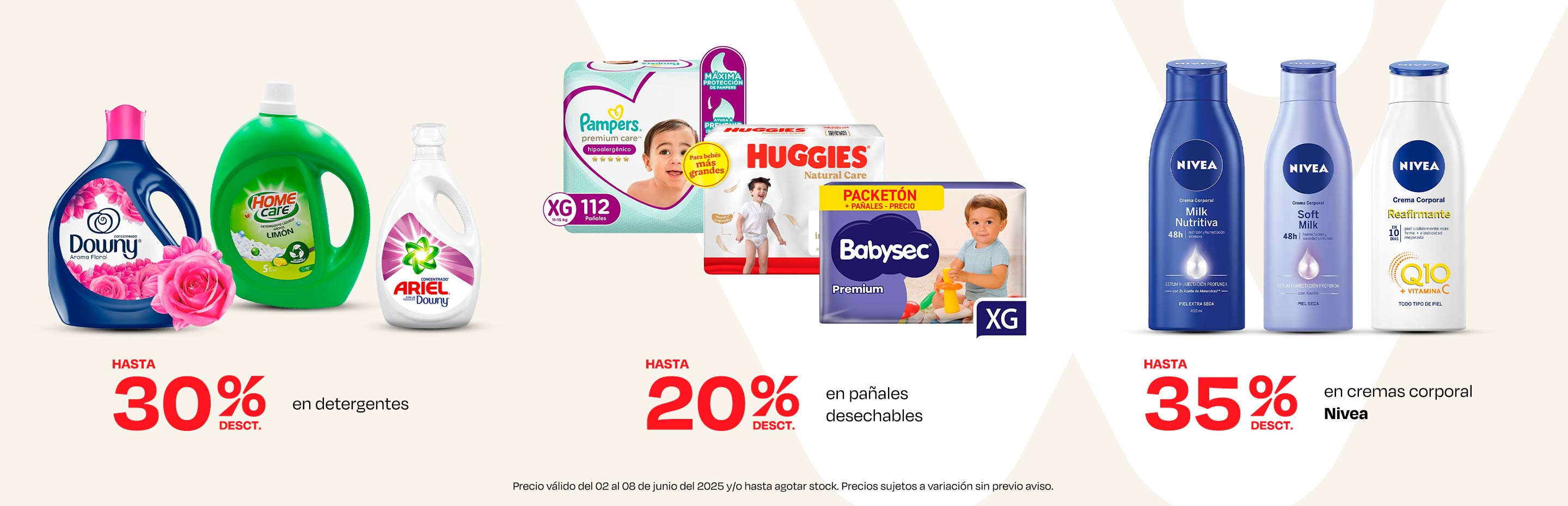 Hasta 30% desct en detergentes