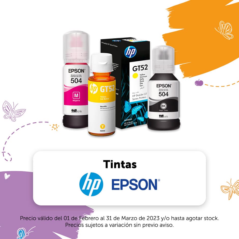 Tintas HP & EPSON