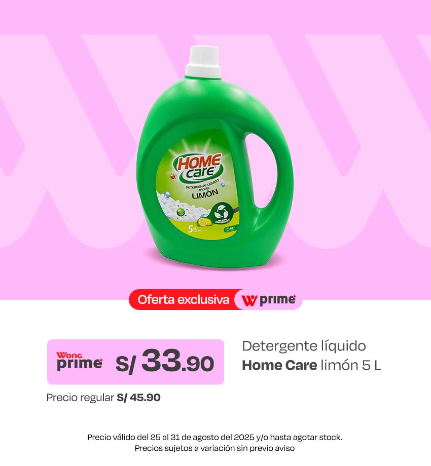 Detergente Líquido Home Care Limón 5L