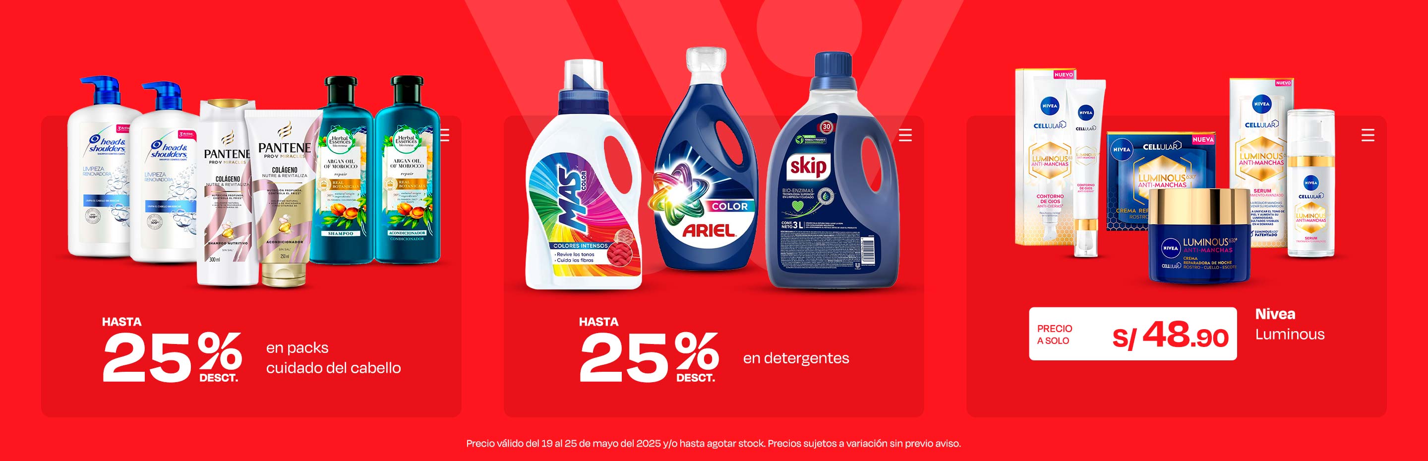 Hasta 25% desct en packs cuidado del cabello